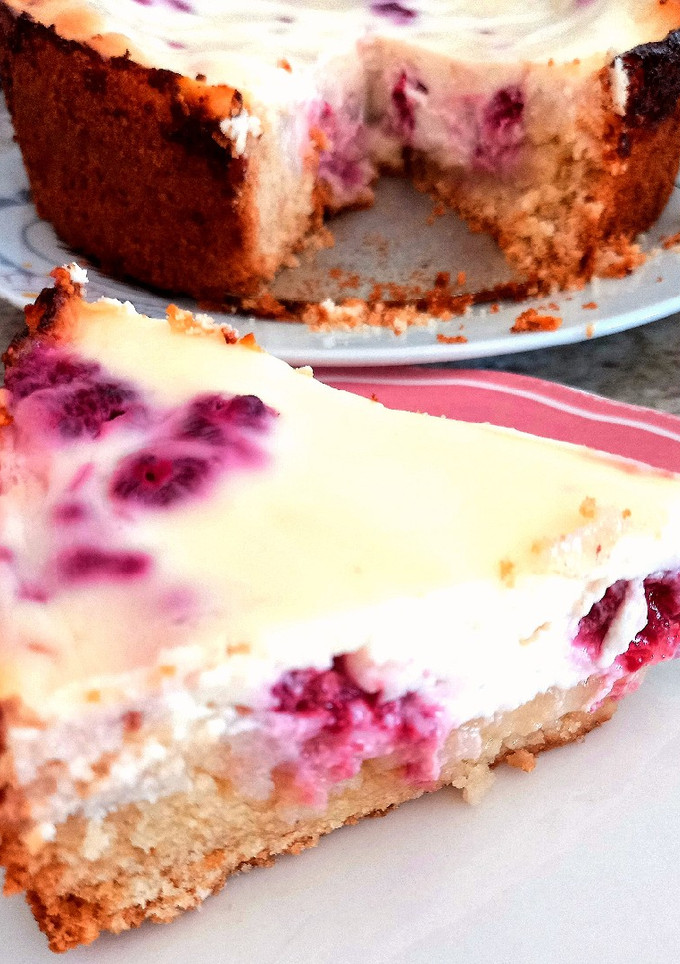 Una foto de Kuchen de frambuesa