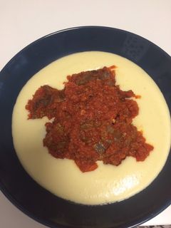 Φωτογραφία της συνταγής Μοσχαράκι κοκκινιστό με βελουτέ πουρέ