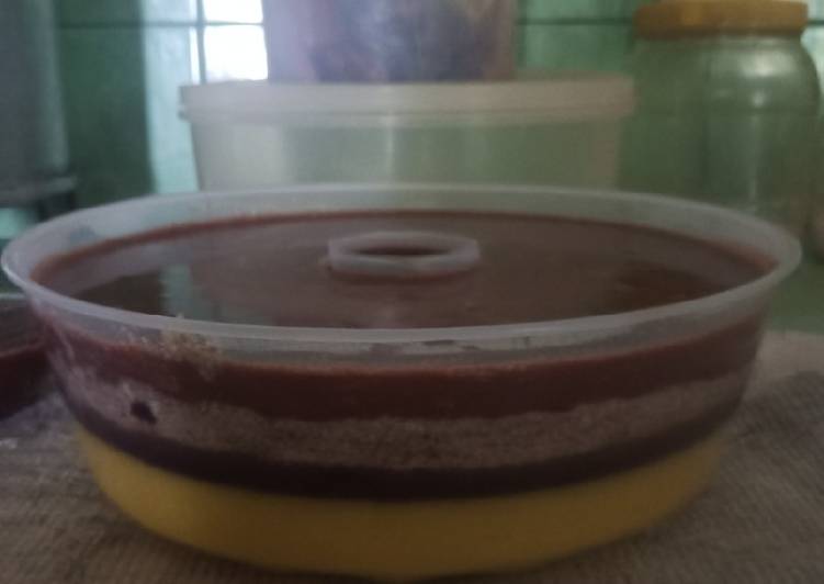 Langkah mengolah Puding ALPUKAT OREO COKLAT nikmat