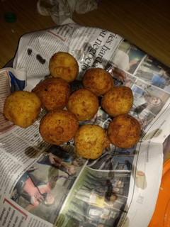 Una foto de Bombas de papas Rellenas