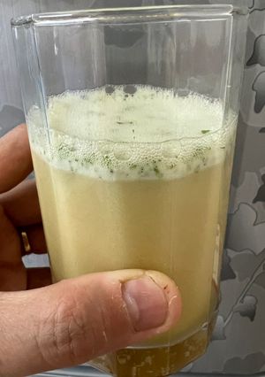 A picture of Home made Sugarcane Juice { Ganne Ka Ras } { Beat The Heat with This Juice }.