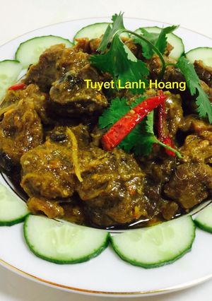 Hình của món Thịt bò kho gừng.