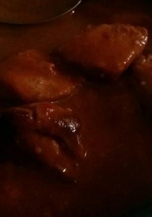 Una foto de Carne en chile cascabel