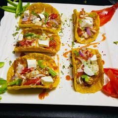 A picture of Homemade vegan tacos.