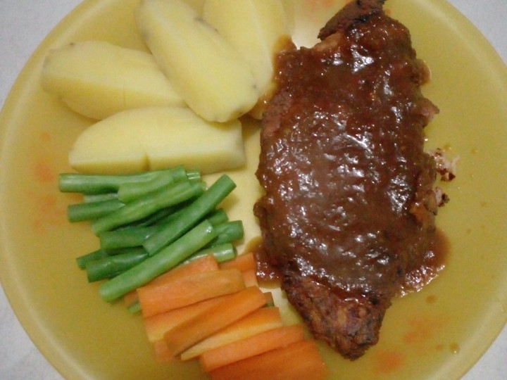 Cara Buat Crispy Chicken Steak with Bbq sauce Bahan Sederhana