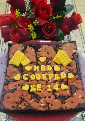 Foto resep Brownies Cookies Red Velvet