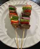Brochetas de res