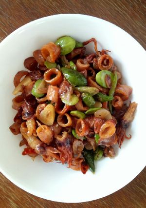 Foto resep Cumi Asin Tumis Rawit Pete