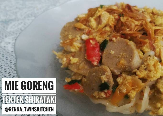 Resep Mie goreng tektek shirataki, Lezat Sekali