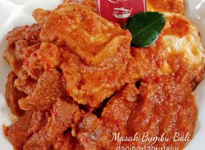 Foto resep 328. Masak Bumbu Bali (daging, tahu, telur)