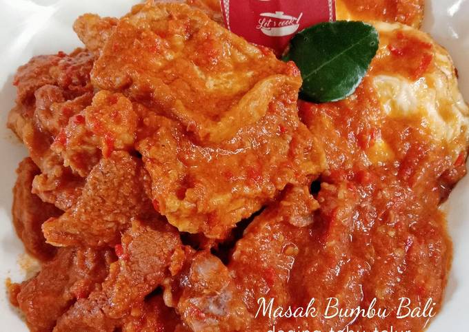 Ternyata begini lho! Resep enak membuat 328. Masak Bumbu Bali (daging, tahu, telur) dijamin enak