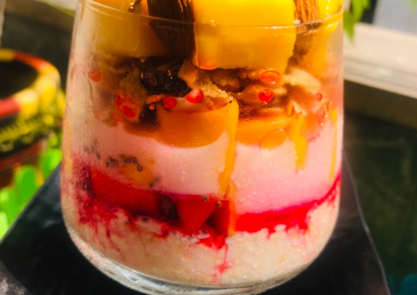 Overnight soaked oats jar