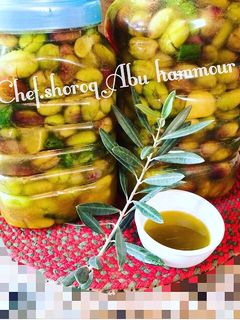 صورة لوصفة كبيس الزيتون الأخضر