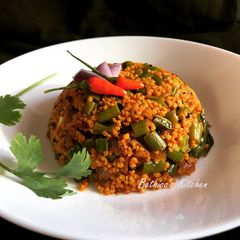 A picture of Beans Foxtail Millet Stir Fry.