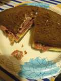 Homemade Pastrami II on Rye Sandwich