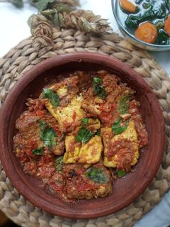 Foto resep Tahu Tempe Penyet Sambal Kemangi + Sayur Bening