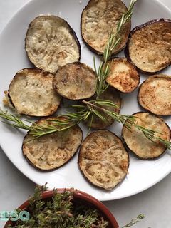 Una foto de Berenjena frita con gacheta
