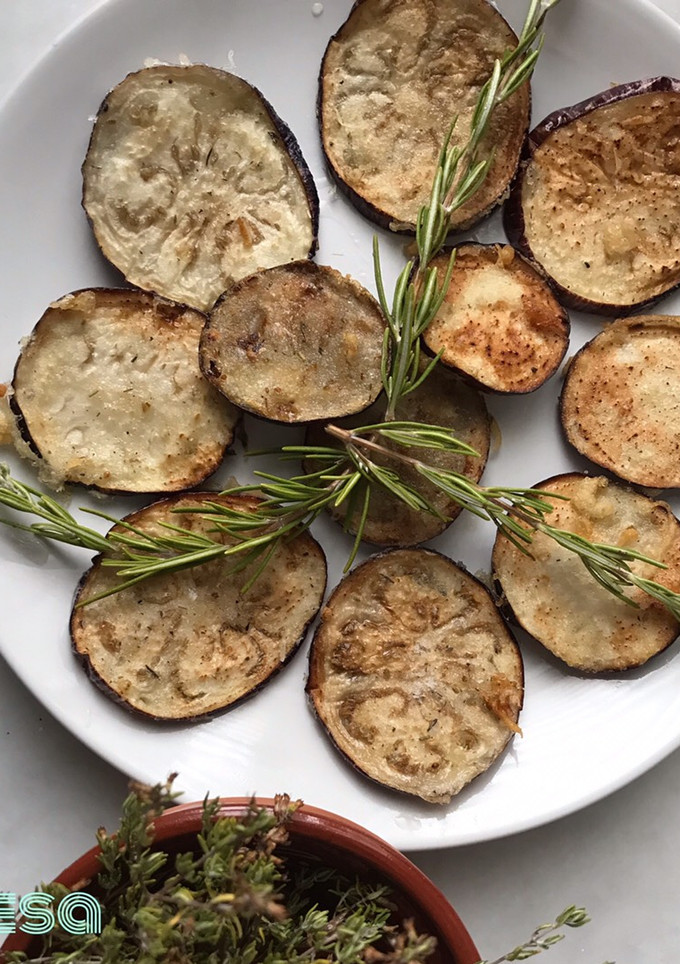 Una foto de Berenjena frita con gacheta
