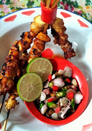 Foto resep Sate ayam panggang di kompor