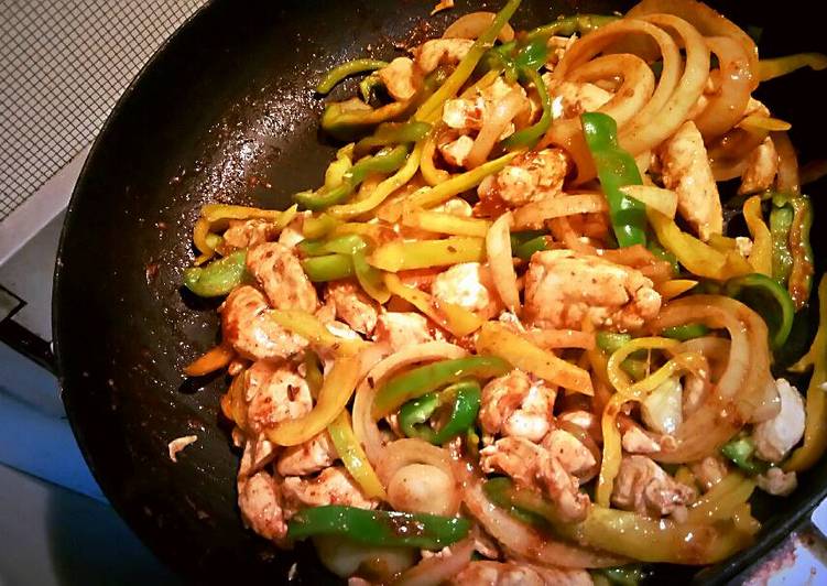 Chicken fajitas