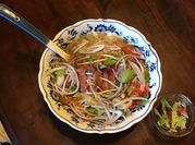 A picture of beef bone soup