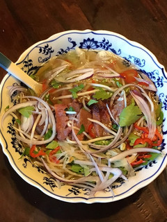 A picture of California Farm Northern Pho Beef Noodle Soup.