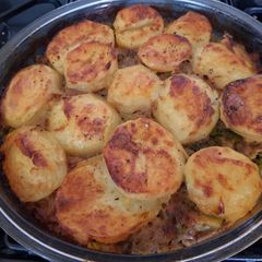 My Roast Potato Topped Lamb Bake.💟 A picture of My Roast Potato Topped Lamb Bake.💟.