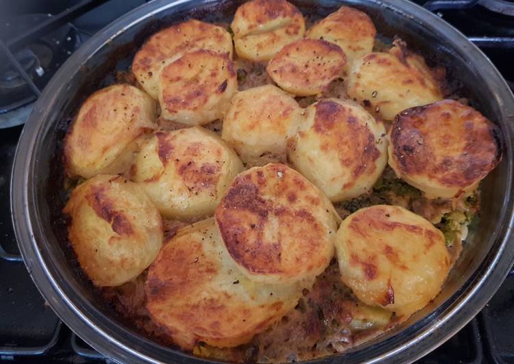 Easiest Way to Make Super Quick Homemade My Potato Topped Lamb Bake.💟