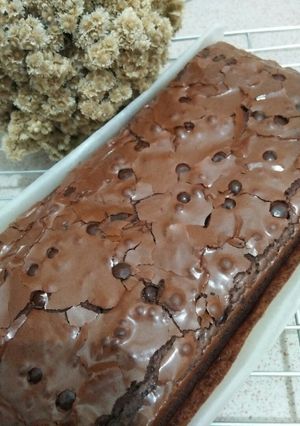 Foto resep Brownies Panggang shiny crust