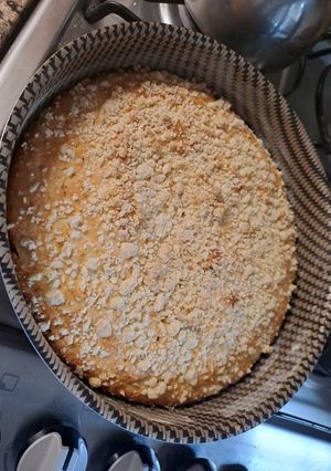 Una foto de Torta de limón con crumble