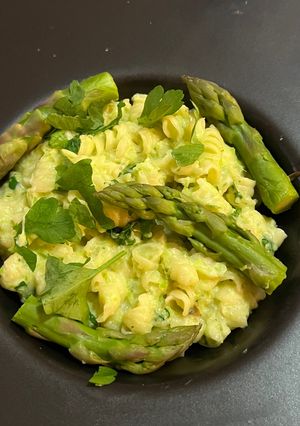 Une photo de Pâtes aux asperges