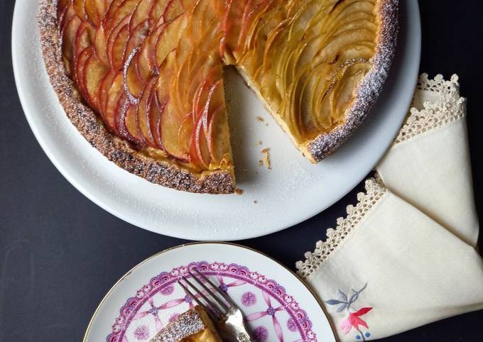 Il modo più semplice a Fai Perfetto Torta di mele con crema pasticcera