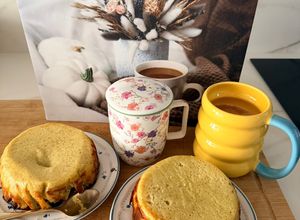 Una foto de Tarta de Queso Cottage y Pistachos en Air Fryer