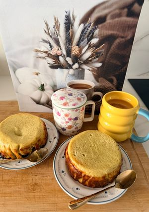 Una foto de Tarta de Queso Cottage y Pistachos en Air Fryer