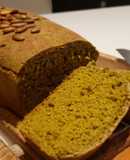Pan de molde de espinacas o pan verde