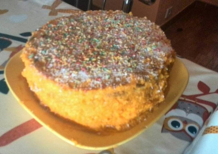Tarta de zanahoria y coco