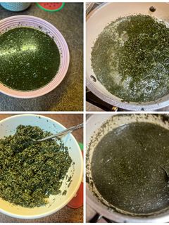 صورة لوصفة ملوخية ناشفة 🍵