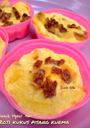 Foto resep Snack Mpasi 10 bulan "Roti Kukus Pisang Kurma"