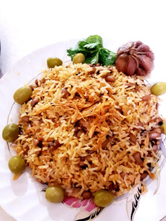 عکسی از دستور لوبیا چشم بلبلی پلو😊