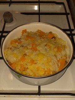 Фото Плов из тыквы с яблоками.