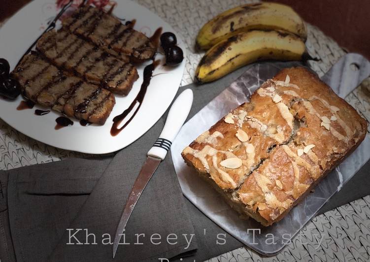 Recipe of Homemade Banana, peach, and almonds Bread