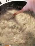 Salsa crema de pollo y verdeo para pastas