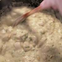 Pasta con salsa de pollo setas y puerro - 42 recetas caseras- Cookpad