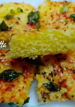 A picture of Khatta Dhokla.