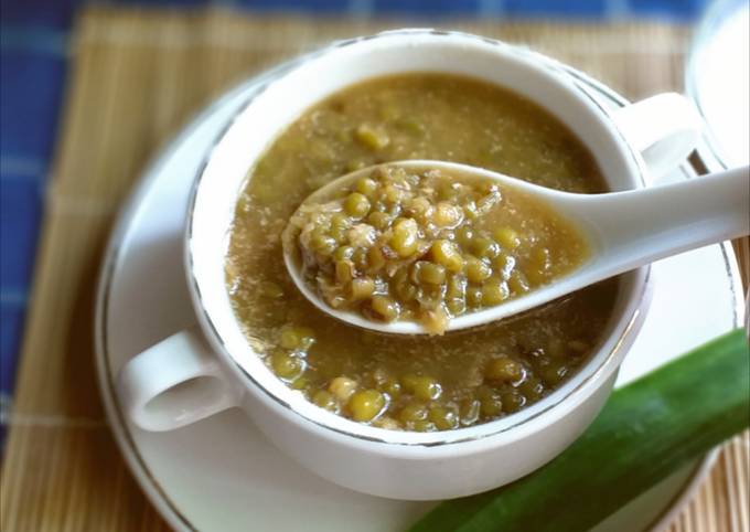 Wajib coba! Cara praktis buat Bubur Kacang Hijau Metode 5.30.7 yang gurih