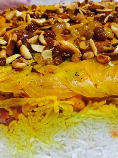 صورة لوصفة أرز بالزعفران