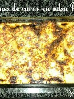 Una foto de Canelones de carne mixta y boloñesa