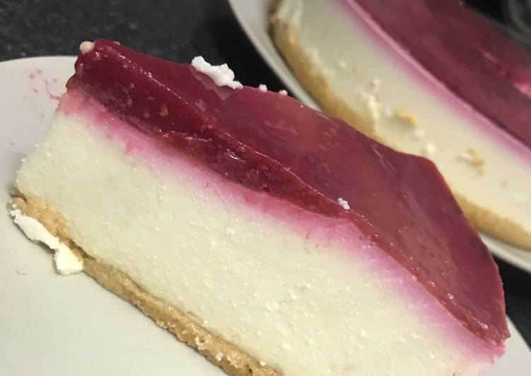 Tarta de chocolate blanco y frambuesa