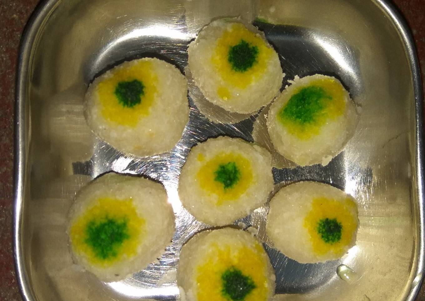 Gulkand Stuffed coconut petha Laddoo