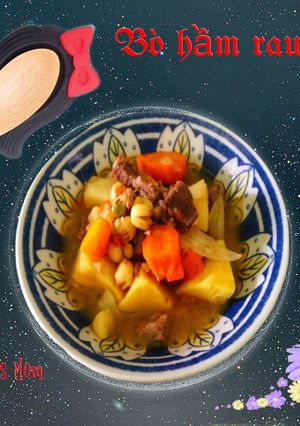 Hình của món Bò hầm rau củ.